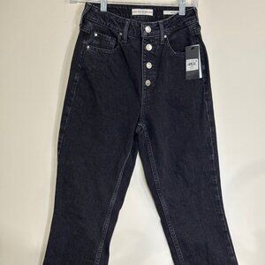 Guess 90's Skinny High Rise Black Jeans Button Fly NWT